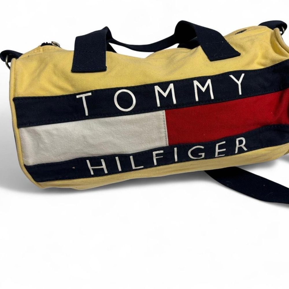 Tommy Hilfiger Red, White, and Navy Duffel Bag